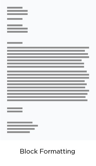 Example of block formatting a business letter